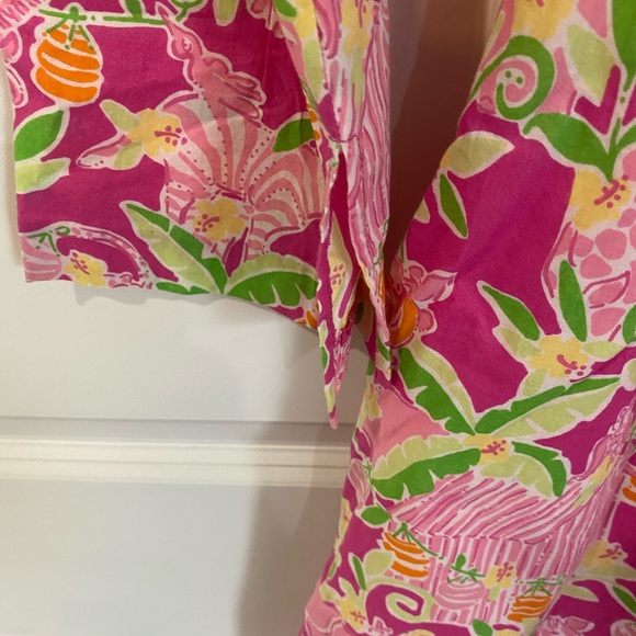 Lillly Pulitzer Jungle floral & bead Embroidery dress tunic - Picture 9 of 14